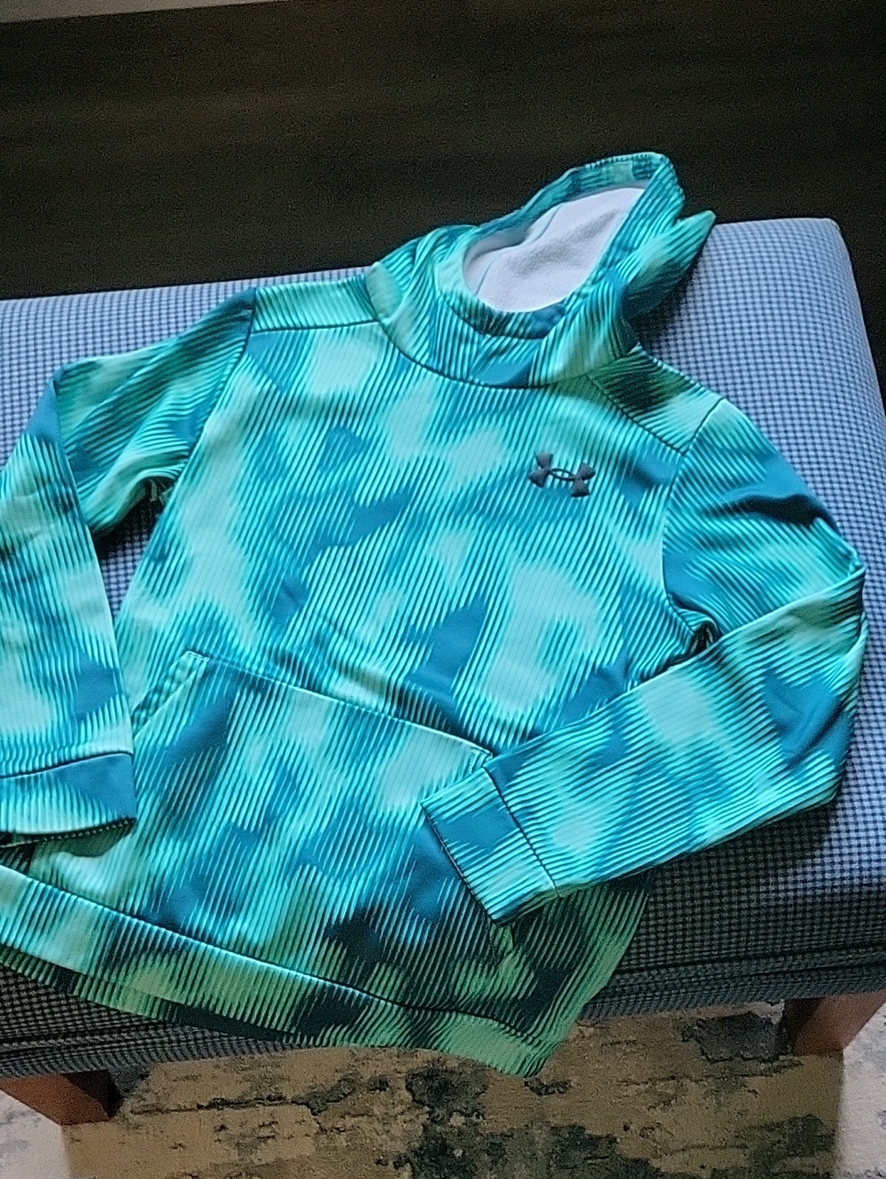 Under Armour Kids' Teal Green Hooded Sweatshirt